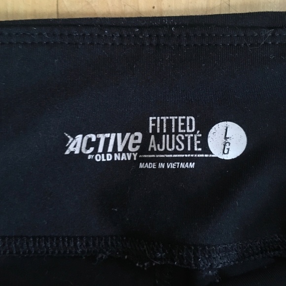 3/$20 Old Navy active black leggings tie ankles Large - Picture 2 of 5